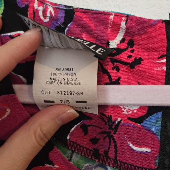 VINTAGE 90s My Michelle Floral Dress Small - Picture 8 of 13